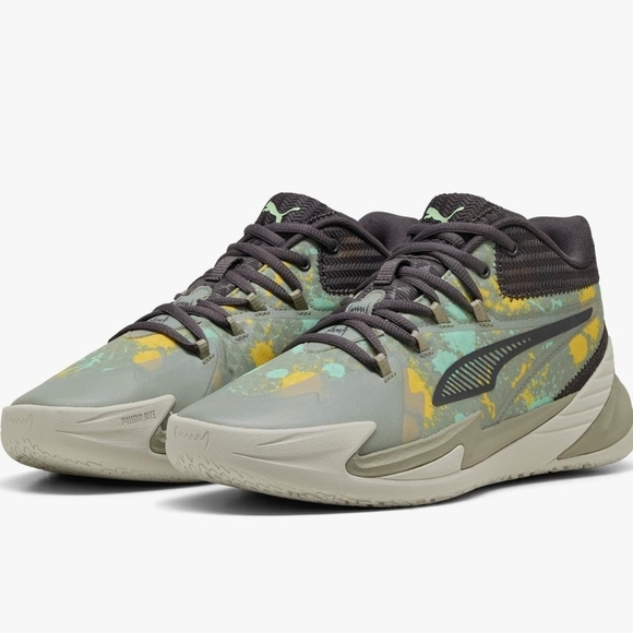 Size 9.5 Puma Dagger Points In The Paint Mens Shoes 31216801 Lux Armi Fresh Mint - Picture 2 of 7